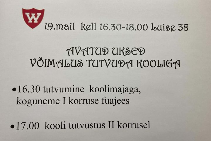Avatud uksed Luise 38